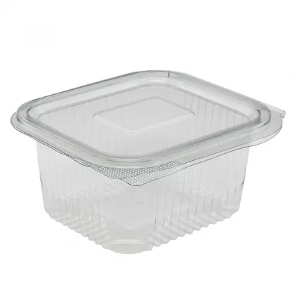 Σκεύος PET Τετράγωνο 375ml Συσκευασία 100 Τεμαχίων