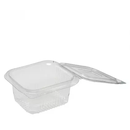 Σκεύος PET Τετράγωνο 375ml Συσκευασία 100 Τεμαχίων