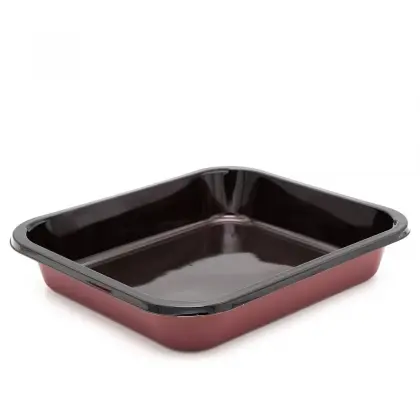 Σκεύος Πυρίμαχο Πλαστικό 29x25.5x5cm Συσκευασία 5 Τεμαχίων