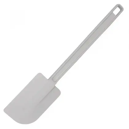 Σπάτουλα Σιλικόνης Με Λαβή Πολυπροπυλενίου Λευκή 34cm