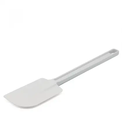 Σπάτουλα Σιλικόνης Με Λαβή Πολυπροπυλενίου Λευκή 34cm