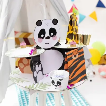 Stand για Γλυκά Διπλής Όψεως Με Σχέδιο Jungle Safari Animals Φ30x464cm