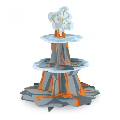 Stand για Γλυκά Mε Σχέδιο Dinosaurs Φ34x43cm