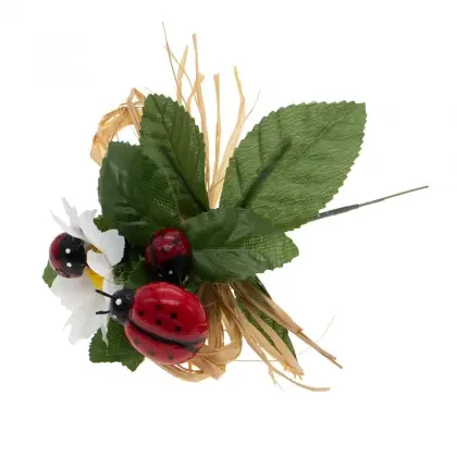 Σύνθεση Διακοσμητική Με Πασχαλίτσες Και Λουλούδια