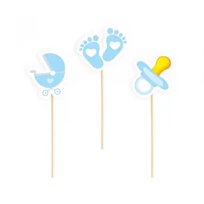 Toppers Baby Shower Συσκευασία 6 Τεμαχίων