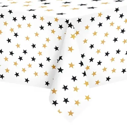 Τραπεζομάντηλο Πλαστικό Με Αστέρια 137x274cm