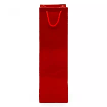 Τσάντα Χάρτινη Για 1 Μπουκάλι Με Κορδόνι 12x12x41.5cm