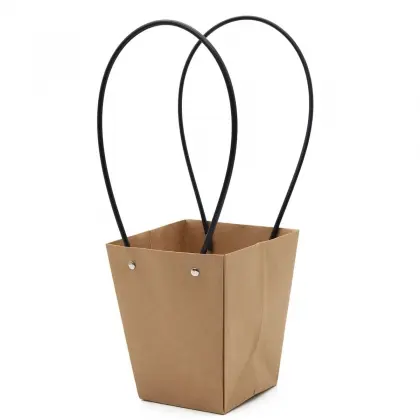 Τσάντα Χάρτινη Με Κορδόνι PVC 13x13x15.5cm