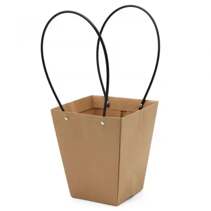 Τσάντα Χάρτινη Με Κορδόνι PVC 17x17x20cm