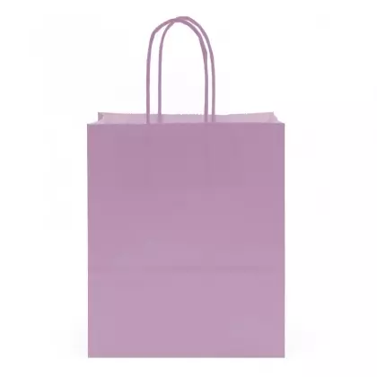 Τσάντα Χάρτινη Με Στριφτό Χερούλι Στο Ίδιο Χρώμα 18x8x22cm