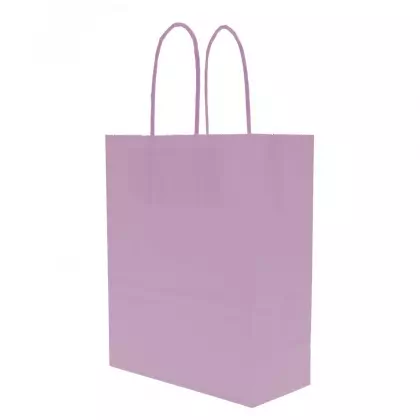 Τσάντα Χάρτινη Με Στριφτό Χερούλι Στο Ίδιο Χρώμα 18x8x22cm