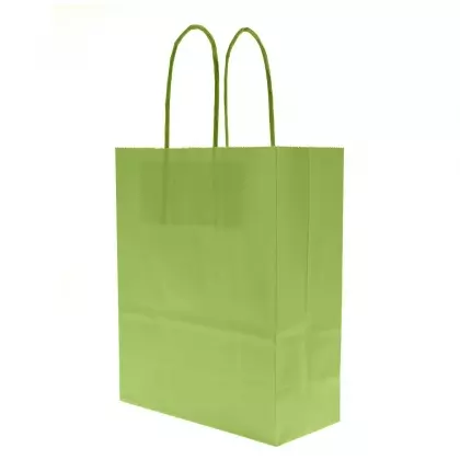 Τσάντα Χάρτινη Με Στριφτό Χερούλι Στο Ίδιο Χρώμα 18x8x22cm