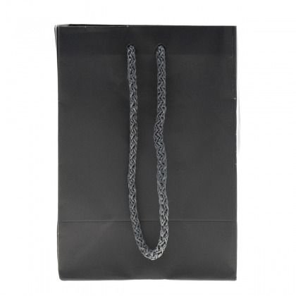 Τσάντα Χάρτινη Με Σχέδιο Με Κορδόνι Μονόχρωμη 10x4.5x11cm