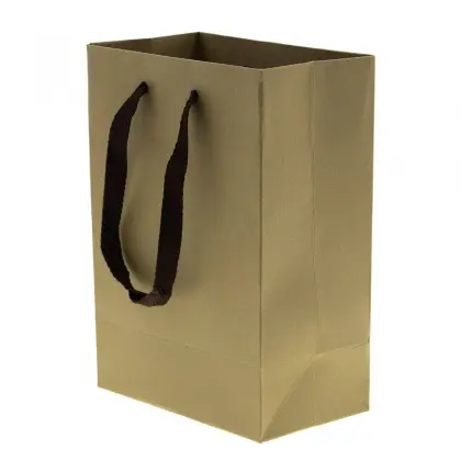 Τσάντα Χάρτινη Με Βαμβακερό Χερούλι 12x7x17cm