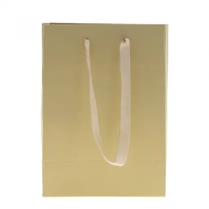 Τσάντα Χάρτινη Με Βαμβακερό Χερούλι 12x7x17cm