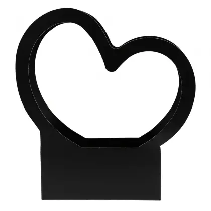 Τσάντα Χάρτινη Με Χερούλι Σε Σχήμα Καρδιάς 32x10x35cm