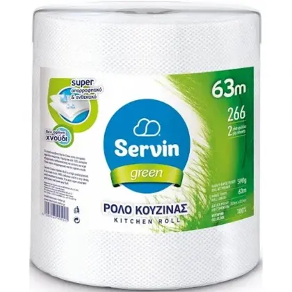 Χαρτί Κουζίνας Ρολό 23.8x22.5cm 63m 598gr Λευκό