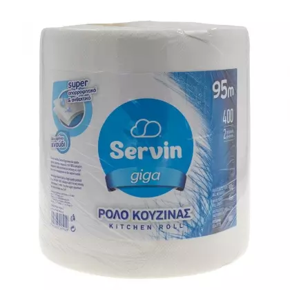 Χαρτί Κουζίνας Ρολό 23.8x22.5cm 95m 900gr Λευκό