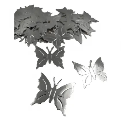 Χάρτινες Διακοσμητικές Πεταλούδες 4x4cm Συσκευασία 100 Τεμαχίων