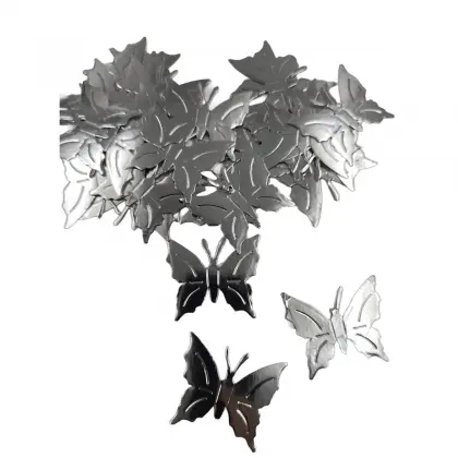 Χάρτινες Διακοσμητικές Πεταλούδες 4x4cm Συσκευασία 100 Τεμαχίων