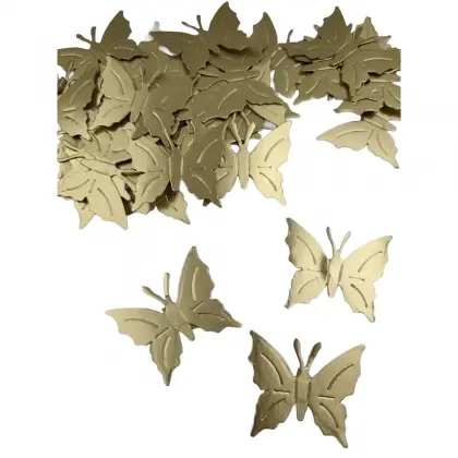 Χάρτινες Διακοσμητικές Πεταλούδες 4x4cm Συσκευασία 100 Τεμαχίων