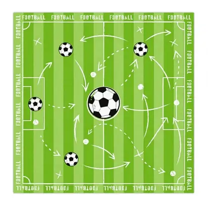 Χαρτοπετσέτα Football 33x33cm Συσκευασία 10 Τεμαχίων