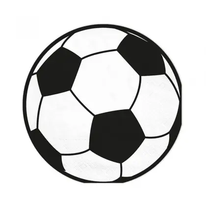Χαρτοπετσέτα Football Φ16.5cm Συσκευασία 10 Tεμαχίων