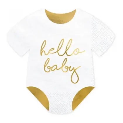 Χαρτοπετσέτες Hello Baby 32.5x31.5cm Συσκευασία 20 Τεμαχίων