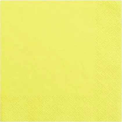 Χαρτοπετσέτες Μονόχρωμες 33x33cm Συσκευασία 20 Τεμαχίων