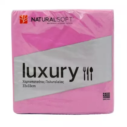 Χαρτοπετσέτες Πολυτελείας 2 Φύλλων 33x33cm Συσκευασία 100 Τεμαχίων