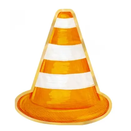 Χαρτοπετσέτες Σε Σχέδιο Κώνος Σήμανσης 27x33cm Συσκευασία 10 Τεμαχίων