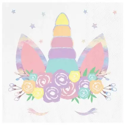 Χαρτοπετσέτες Με Σχέδιο Unicorn Συσκευασία 10 Τεμαχίων