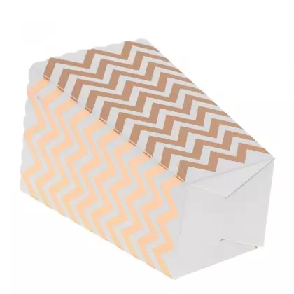 Χωνάκι Για Popcorn Χάρτινο Με Γεωμετρικά Σχέδια 7x7x12cm Συσκευασία 6 Τεμαχίων