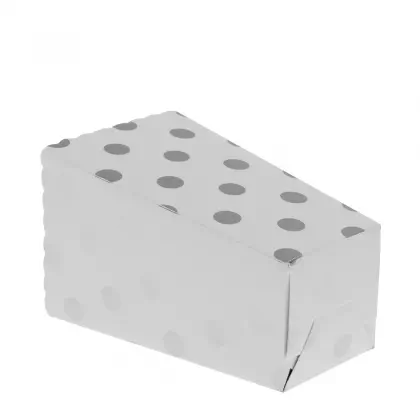 Χωνάκι Για Popcorn Χάρτινο Πουά 7x7x12cm Συσκευασία 10 Τεμαχίων