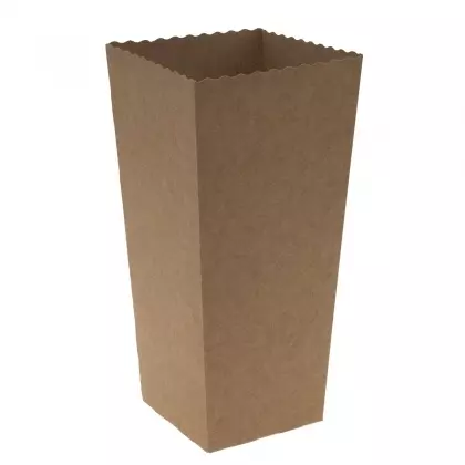 Χωνάκια Για Popcorn Χάρτινα 1600ml 10x10x19cm Συσκευασία 10 Τεμαχίων